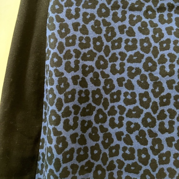 Roland Mouret For Banana Republic Blue Leopard Print Pencil Skirt Size 0 - Picture 2 of 7